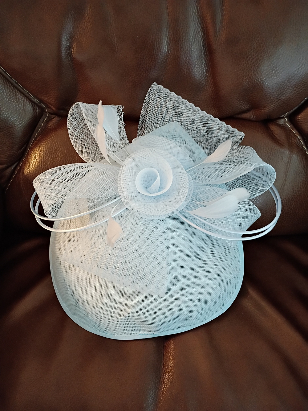 NEW! Large Baby Blue  Kentucky Derby Hat